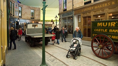 Riverside Museum Street with visitors